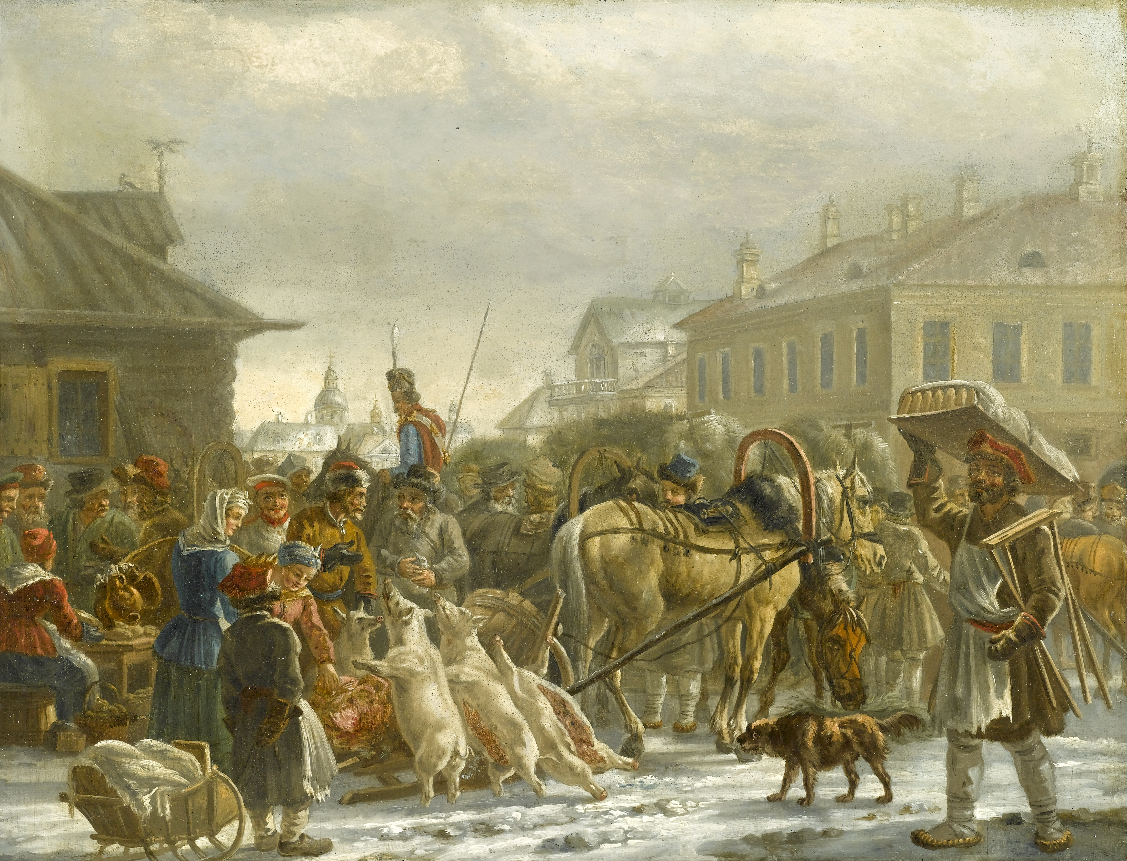 The Hay Market, St. Petersburg, 1820